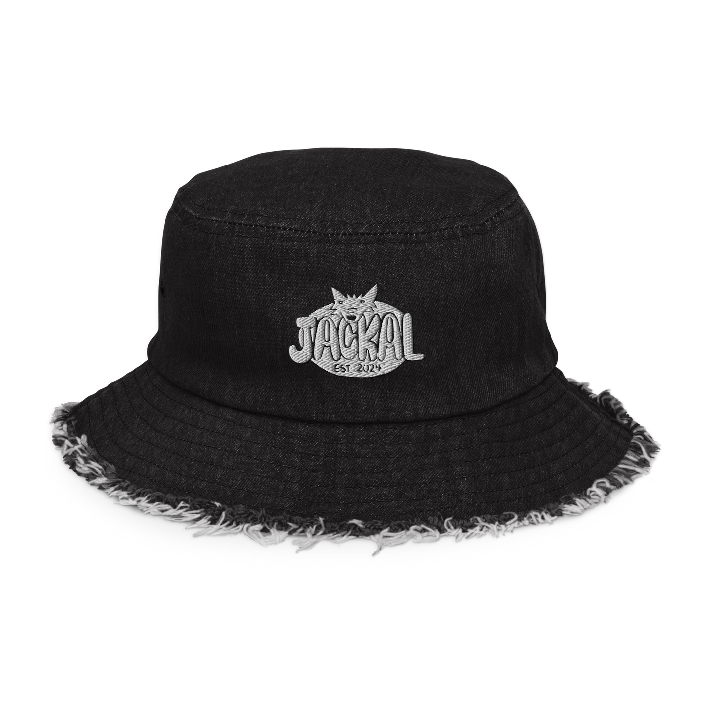 "Goober" Distressed Denim Bucket Hat (Kyleslameart)