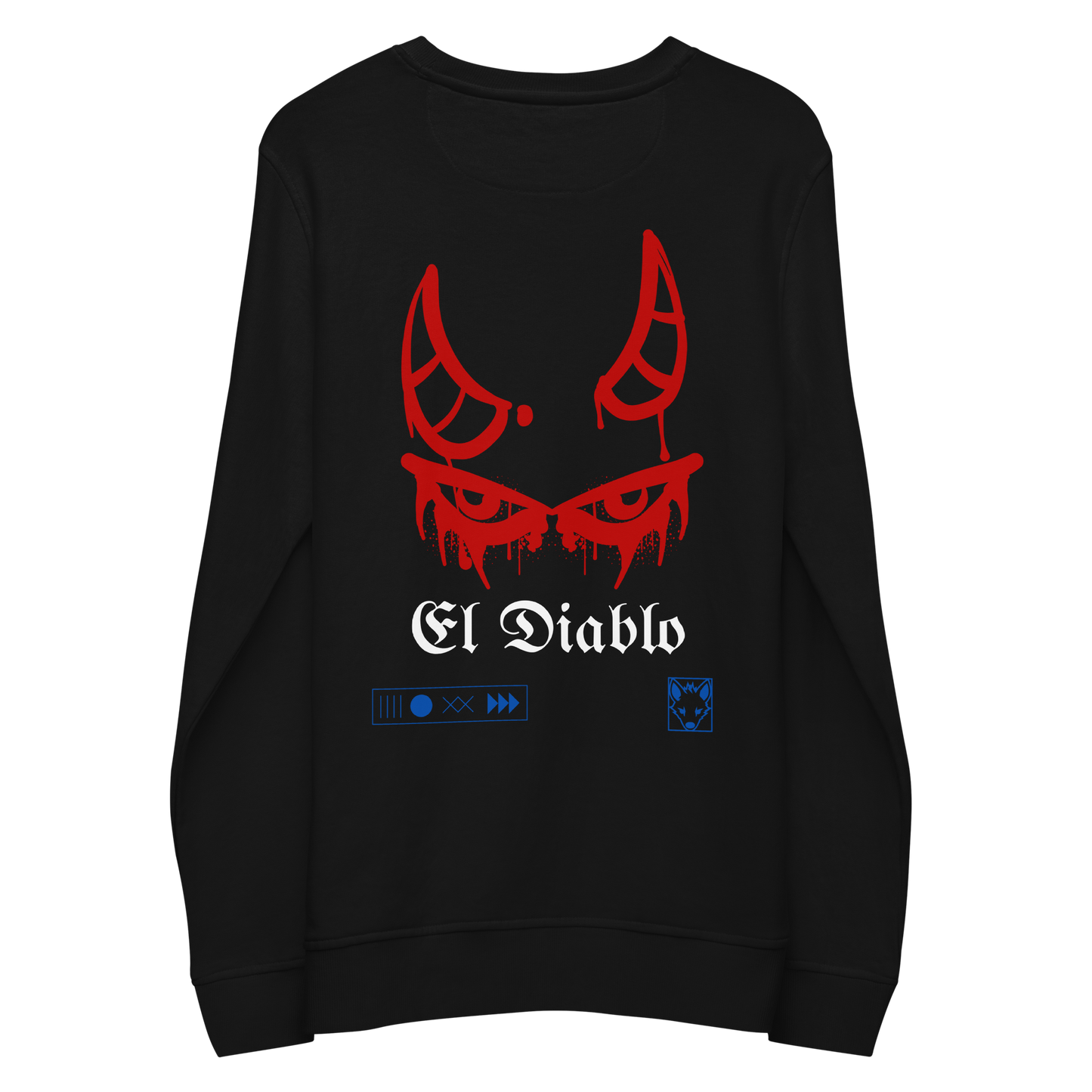 "El Diablo" Sustainable Sweatshirt w/ Embroidery (Westwind Artistry)