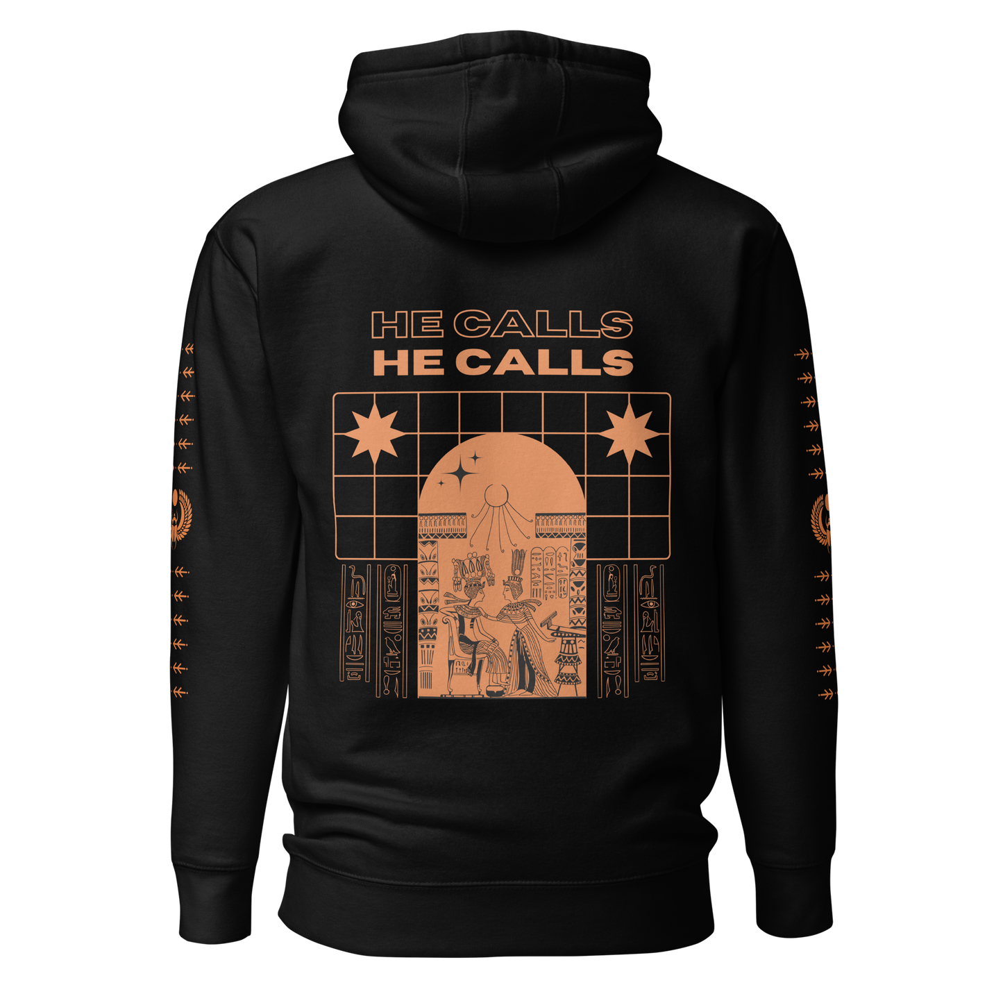 "The Jackal Calls" Hoodie - Orange (Skunkhotel)