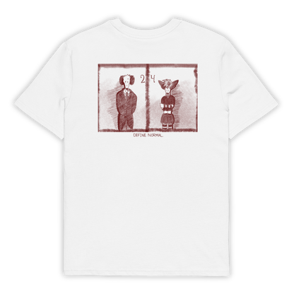 "Define Normal" Embroidered Eco Tee (Kyleslameart)
