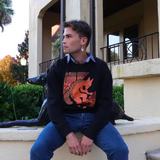 "The Jackal Calls" Sweatshirt - Orange (Skunkhotel)