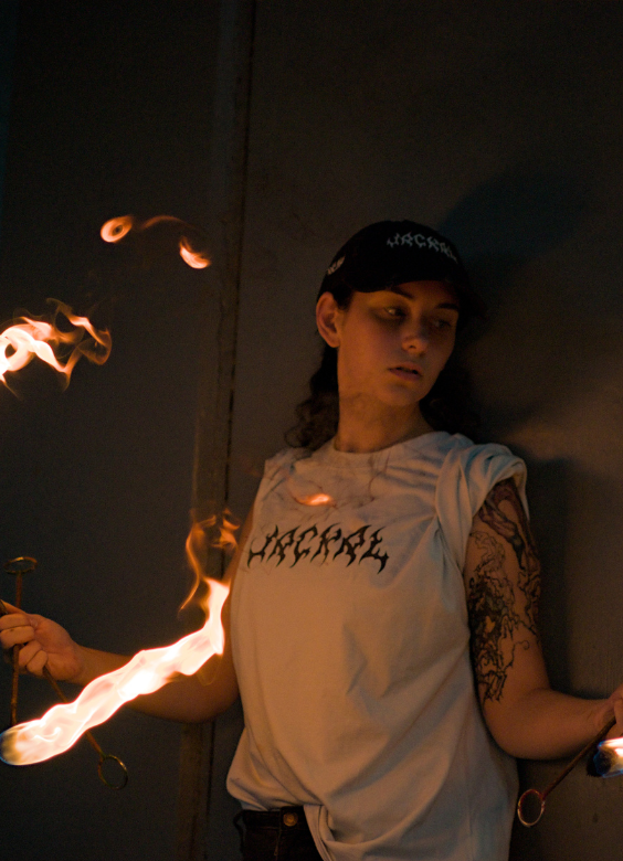 "AUS DER ZEIT" Oversized Tee (TrashCamell)