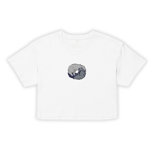 "Catoboros" Embroidered Crop Top (Kittenlunch)