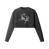 "Cat Butta" Long Sleeve Crop Top (Zach)