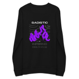 "Sadistic Inferno" Sustainable Sweatshirt w/ Embroidery (Kyleslameart)