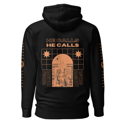"The Jackal Calls" Hoodie - Orange (Skunkhotel)