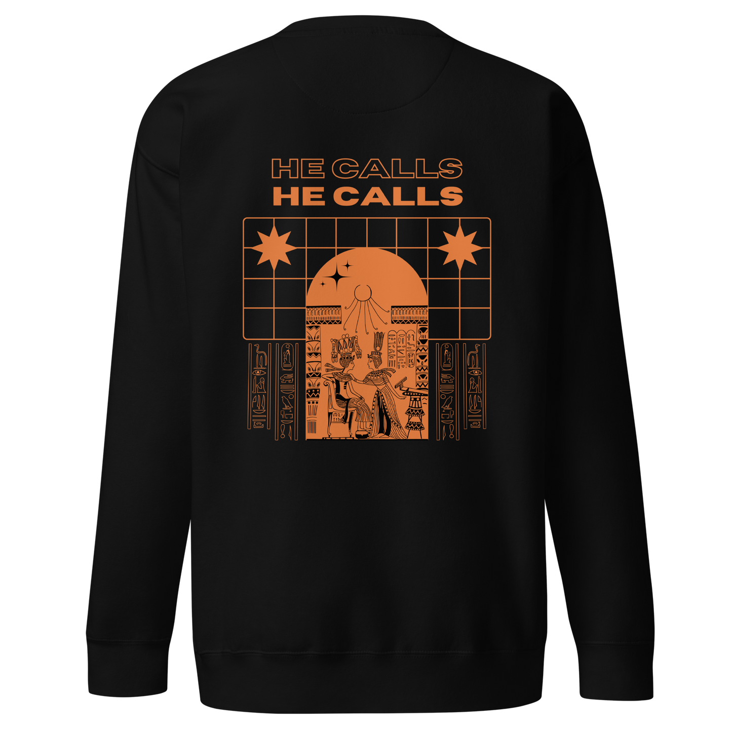 "The Jackal Calls" Sweatshirt - Orange (Skunkhotel)