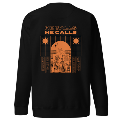 "The Jackal Calls" Sweatshirt - Orange (Skunkhotel)