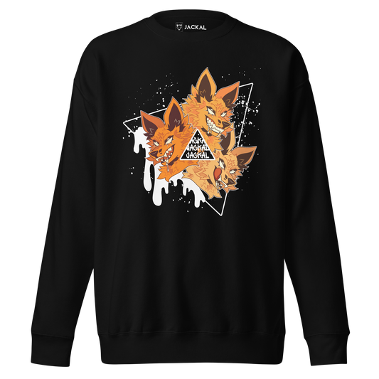 "Street Cerberus" Sweatshirt - Orange (WEESMEET)