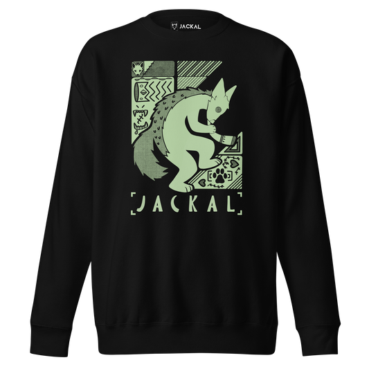 "The Jackal Calls" Sweatshirt - Green (Skunkhotel)